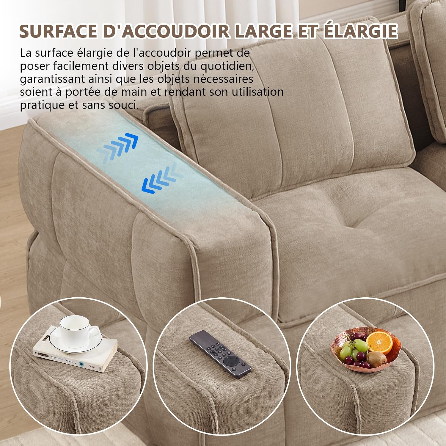 2-Sitzer Modulsofa Rahmenloses Sofa 32D Schaumstoff